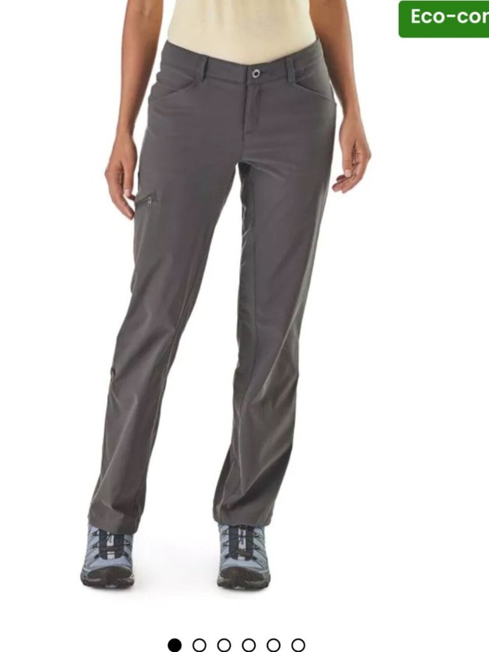 PATAGONIA Quandary‎ Stretch DWR Finish Gray Women's Pants  Sz 8